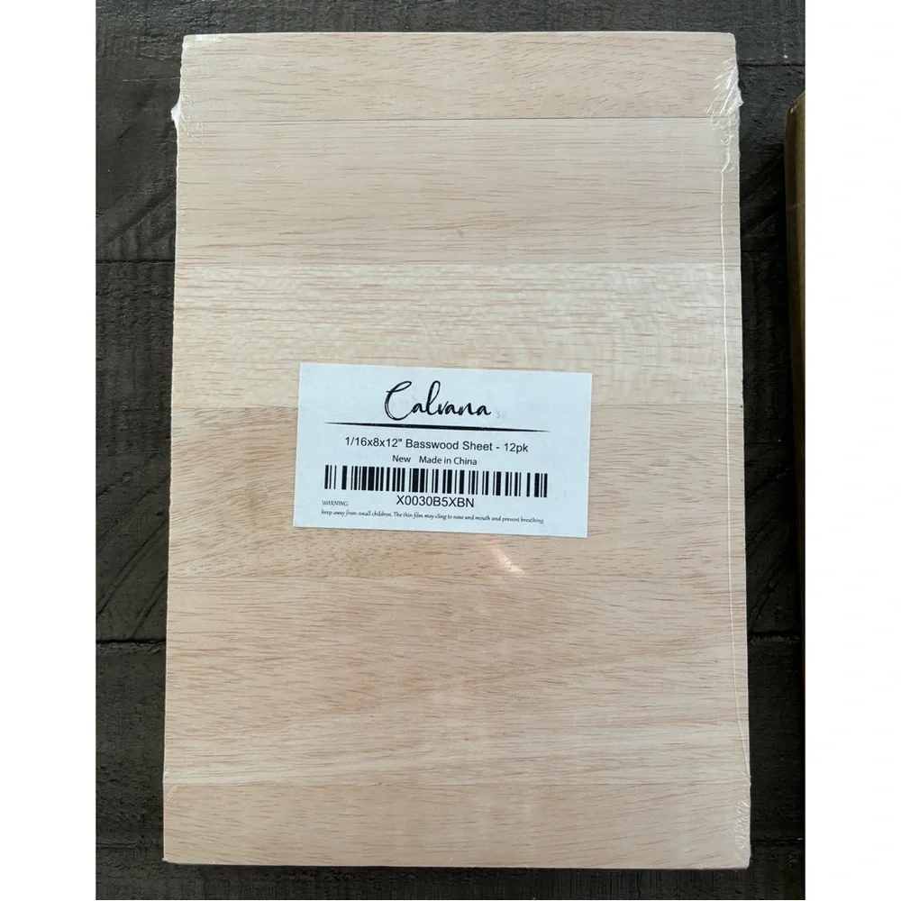 DIY Wood Craft Supply Bundle Rustic Plaques Shadow Boxes Veneer Sheets OS NWT - Picture 7 of 12